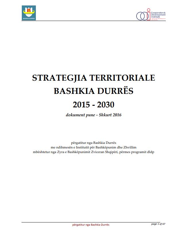 Territorial Strategy 2015-2030, Durrës Municipality